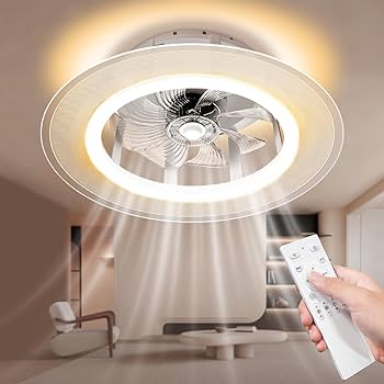 Amazon | LEDシーリングファンライト 導光板付き 12畳対応 調色/調光