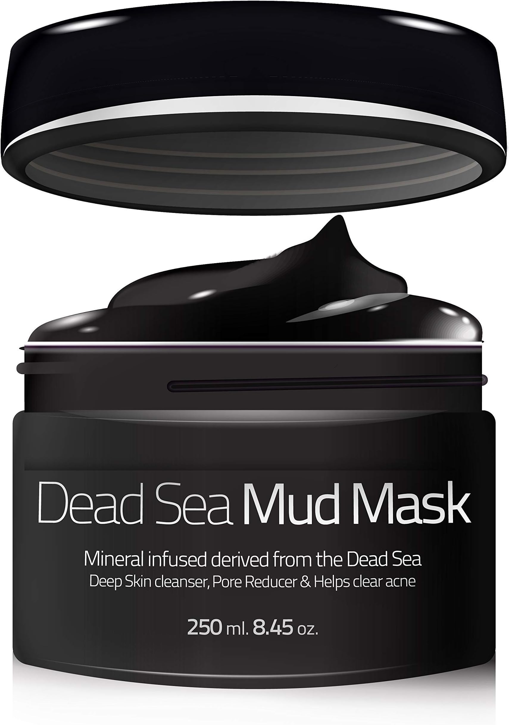 Dead Sea Mud Mask – Organic Mineral Skin Cleansing Mask for Face and Body – Deep Skin Cleaning – Reduces Pores and Acne Problems – SPA-Like Results – Healthy Complexion – 8.5Oz All-Natural