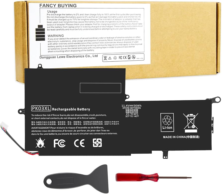 Amazon.com: Fancy Buying PK03XL Laptop Battery Replacement for HP