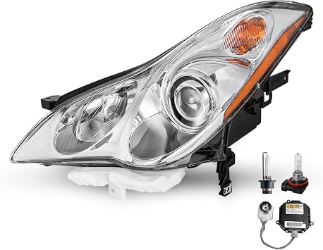 SOCKIR Headlight for Infiniti 2008-2012 EX35 & 2013 EX37 & 2014-2017 QX50