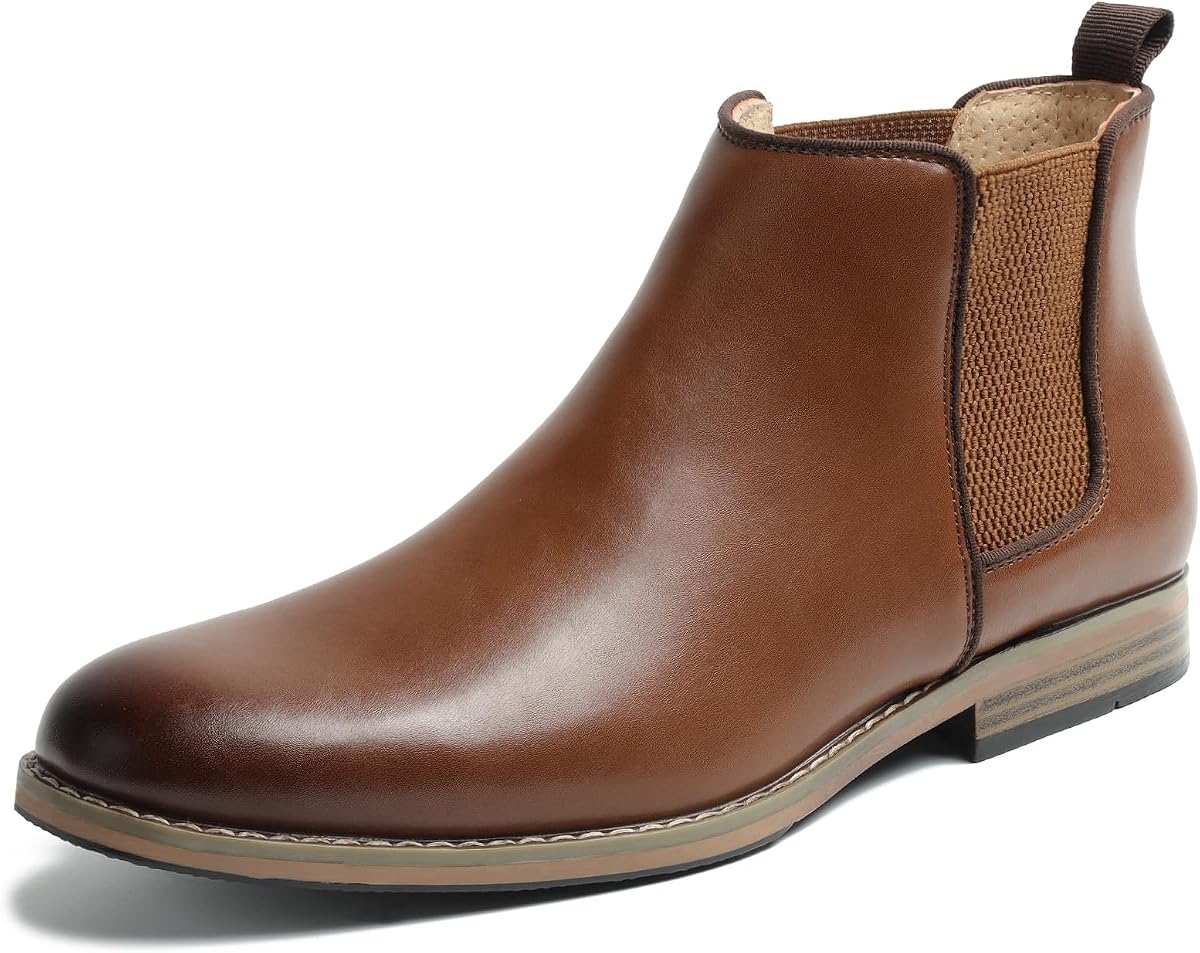 Men Chelsea Boots Casual Suede Dress Boots Comfortable Oxfords Ankle Boots for Men