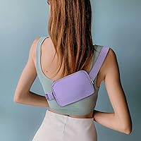 Vista 60 de Riñonera cruzada para mujeres y hombres, bolsa para cinturón para senderismo con correa ajustable, riñonera para correr, entrenamiento, deportes