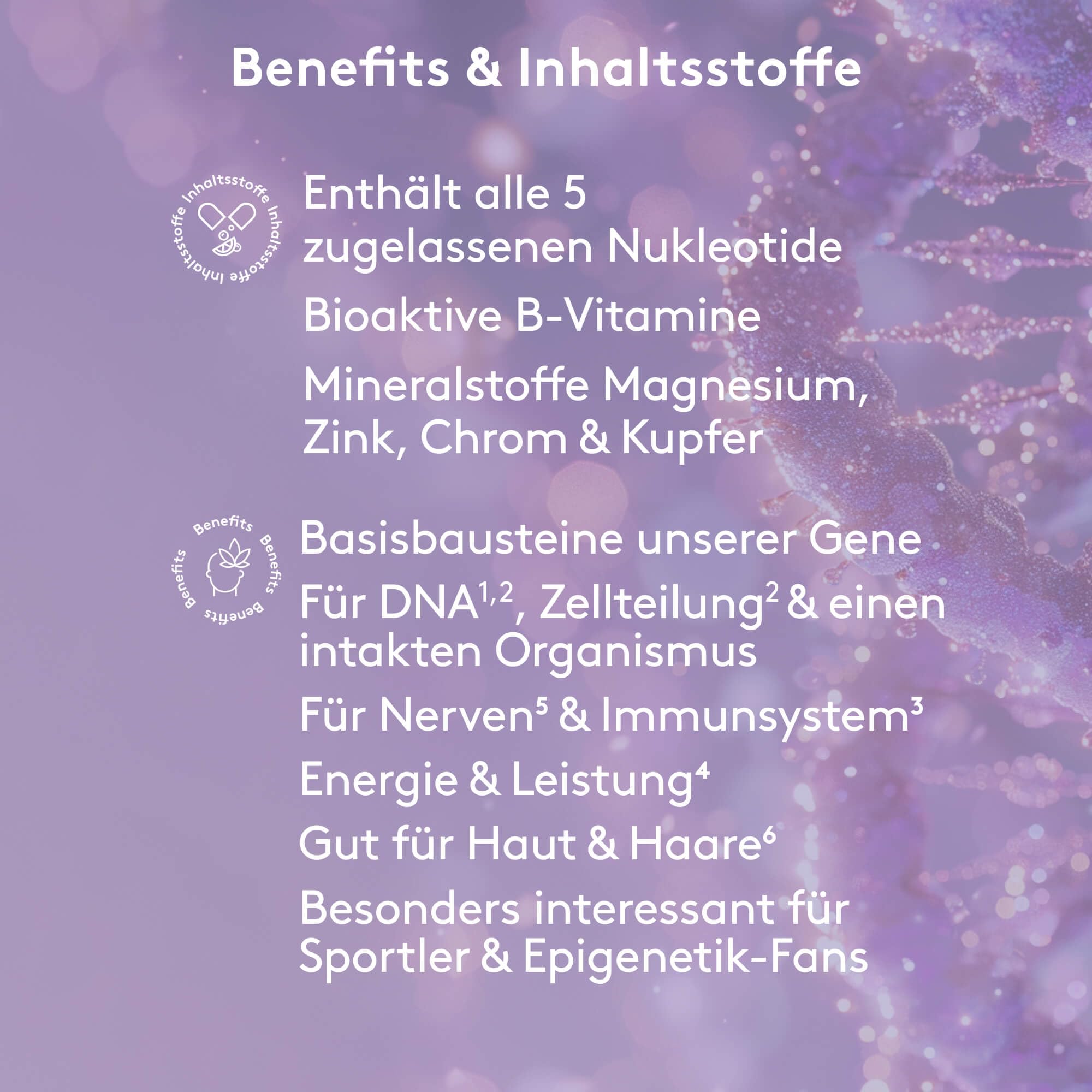 MITOcare Premium Nukleotide - Zink fördert die Zellteilung - Kann auf natürliche Art und Weise den körpereigenen Stoffwechsel anregen - Vorratspack mit 120 Kapseln, ausreichend für einen Monat