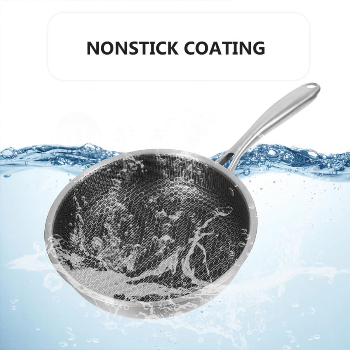 NUOBESTY Padella e Resistente al in Inossidabile per Frittata con Distribuzione Uniforme del Calore per Uova e Bistecche