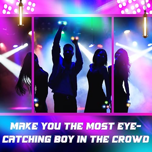 Miniatura 4 de Retisee Paquete de 50 anillos con luz LED, regalos de despedida de soltera, juguetes para decoración de despedida de soltera en la oscuridad,