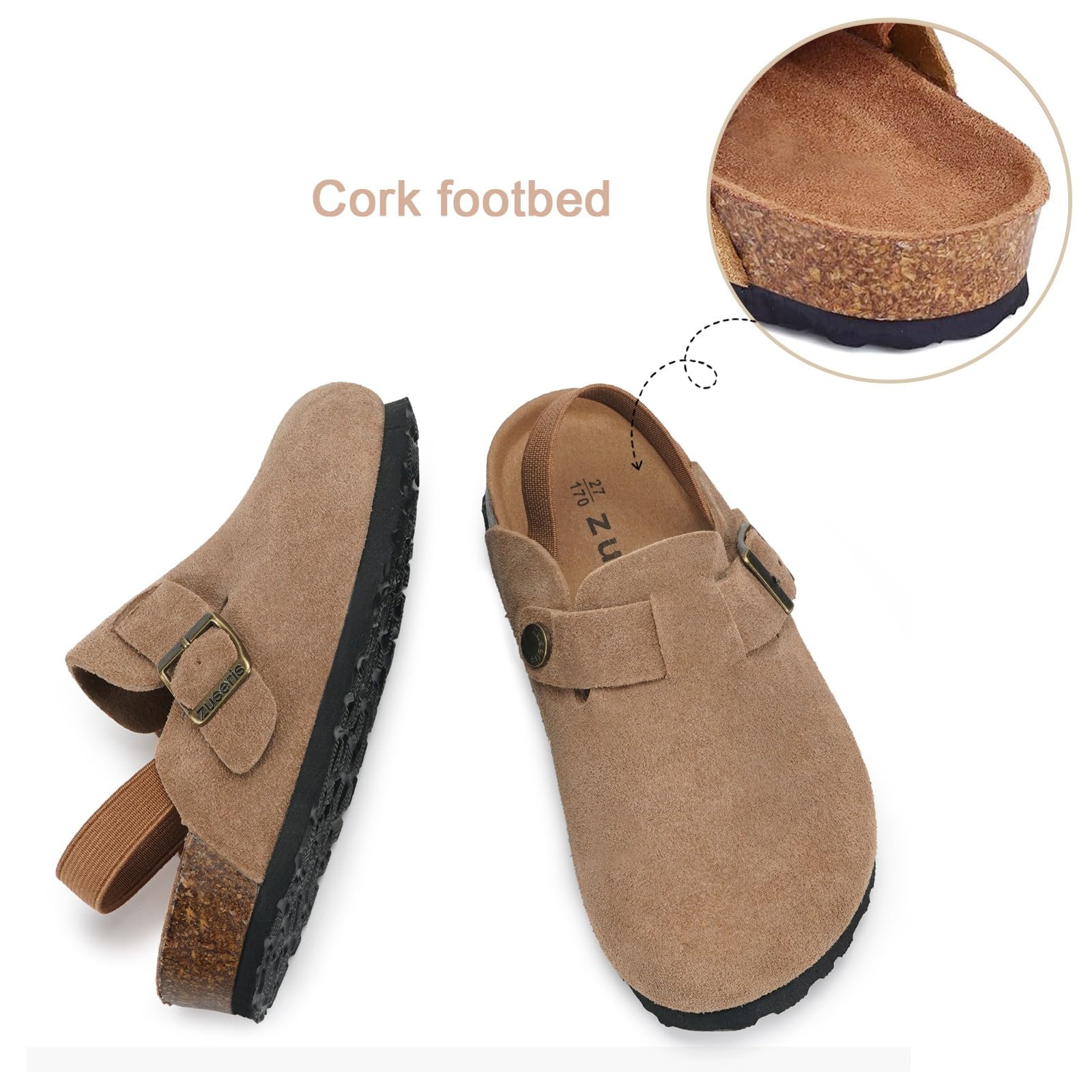 Zuecos Niña Pantuflas Unisex Niños Mulas Ajustables Sandalias Jardín Zapatillas de Estar
