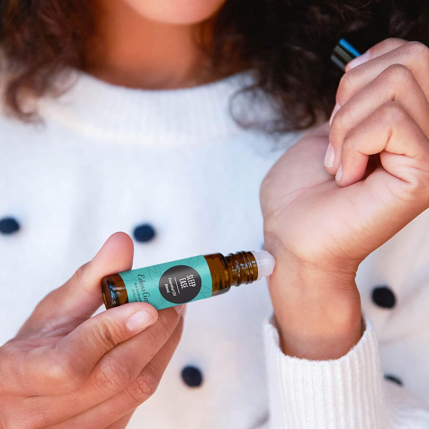 Edens Garden Sleep Ease Essential Oil Roll-On Blend- 100% Pure Premium Grade, Natural, Therapeutic, Aromatherapy, Kid & Skin Safe, The Best for Body, Travel, Relaxation Pre-Diluted 10 ml (.33 fl oz) - Image 2