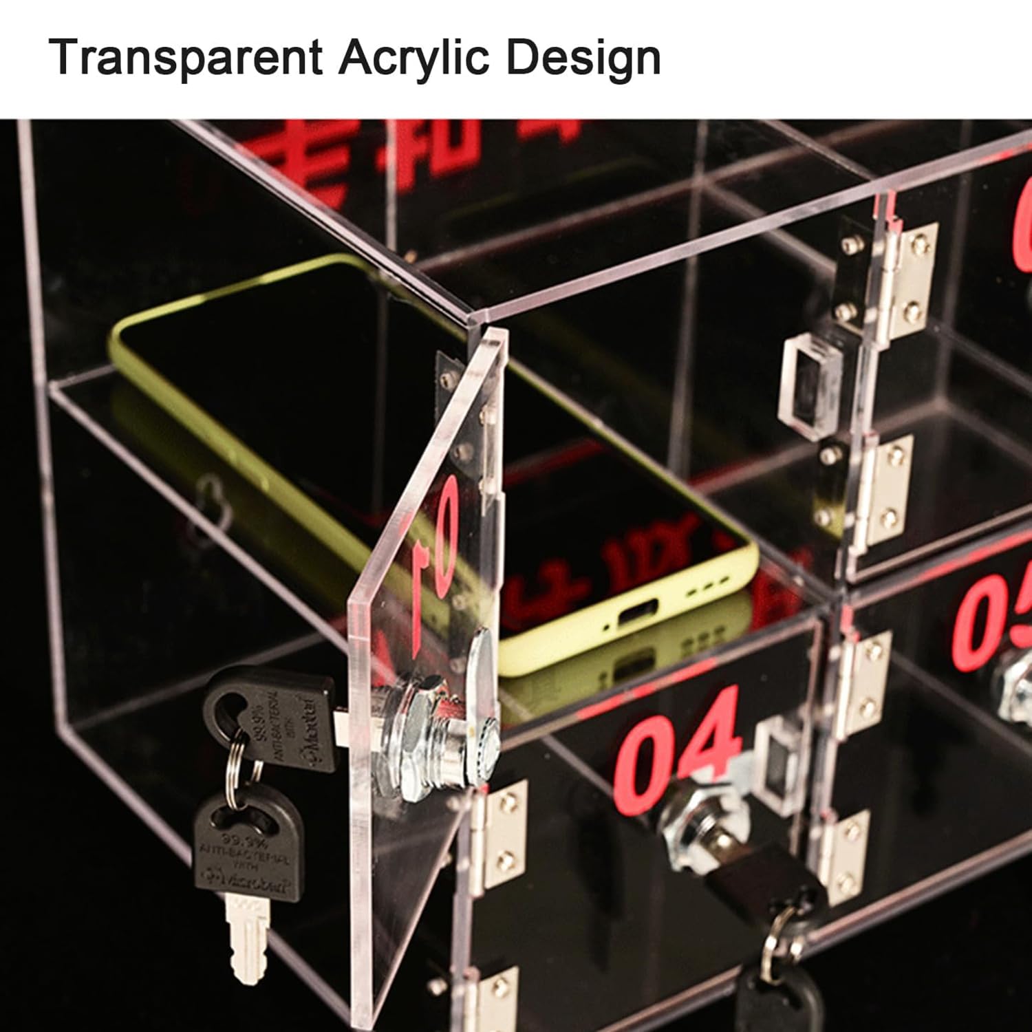 CAMOMACK Casier De Rangement Pour Téléphone Portable, Armoire De Rangement Pour Téléphone Portable, Convenant Aux Personnes Qui N'ont Pas De Contrôle De Soi (24