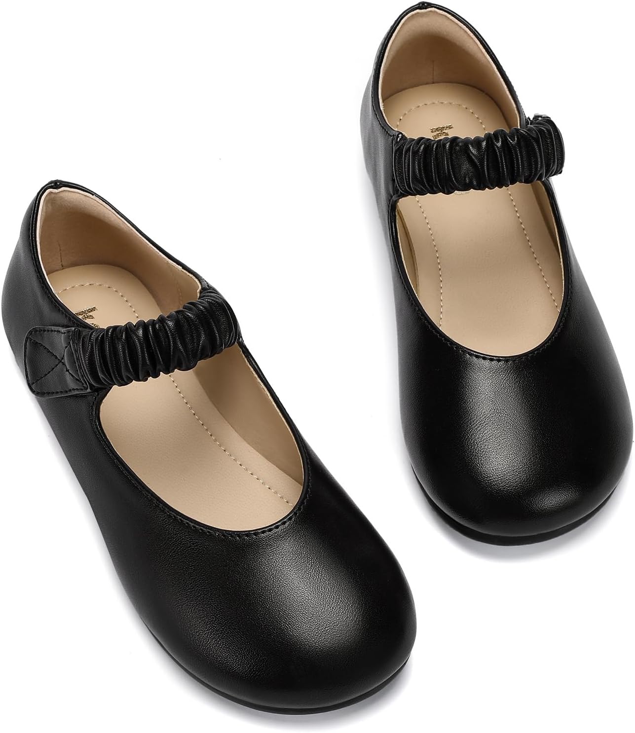 koppu Girls Mary Jane Shoes Soft Sole Comfortable Ballerina Flat Ballet Dress Shoes for Little Kids Patent Leather School Wedding Party Wide Feet Friendly