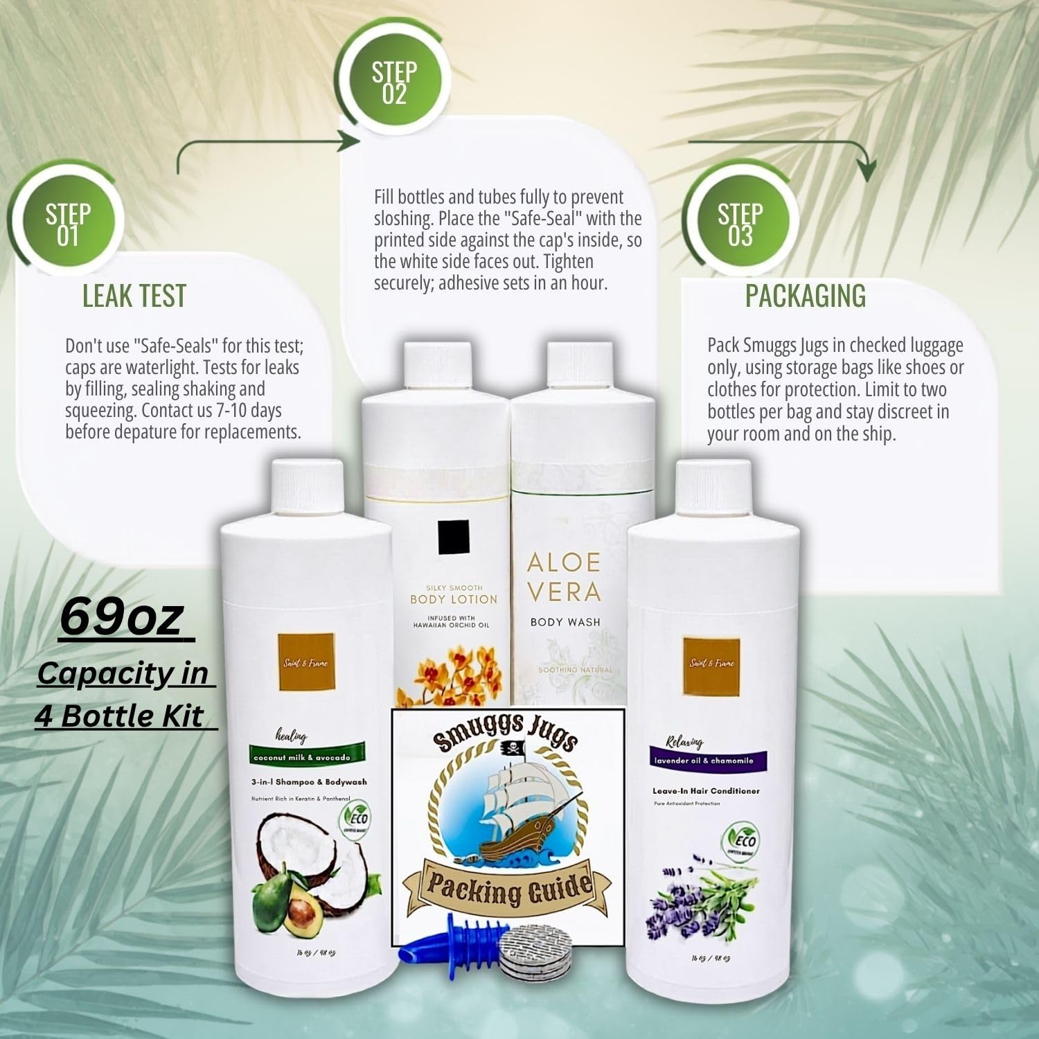 Smuggs Jugs Flask Kit - 4 Bottle Travel Flask -5 Smuggs Jugs Flask Kit - 4 Bottle Travel Flask -5
