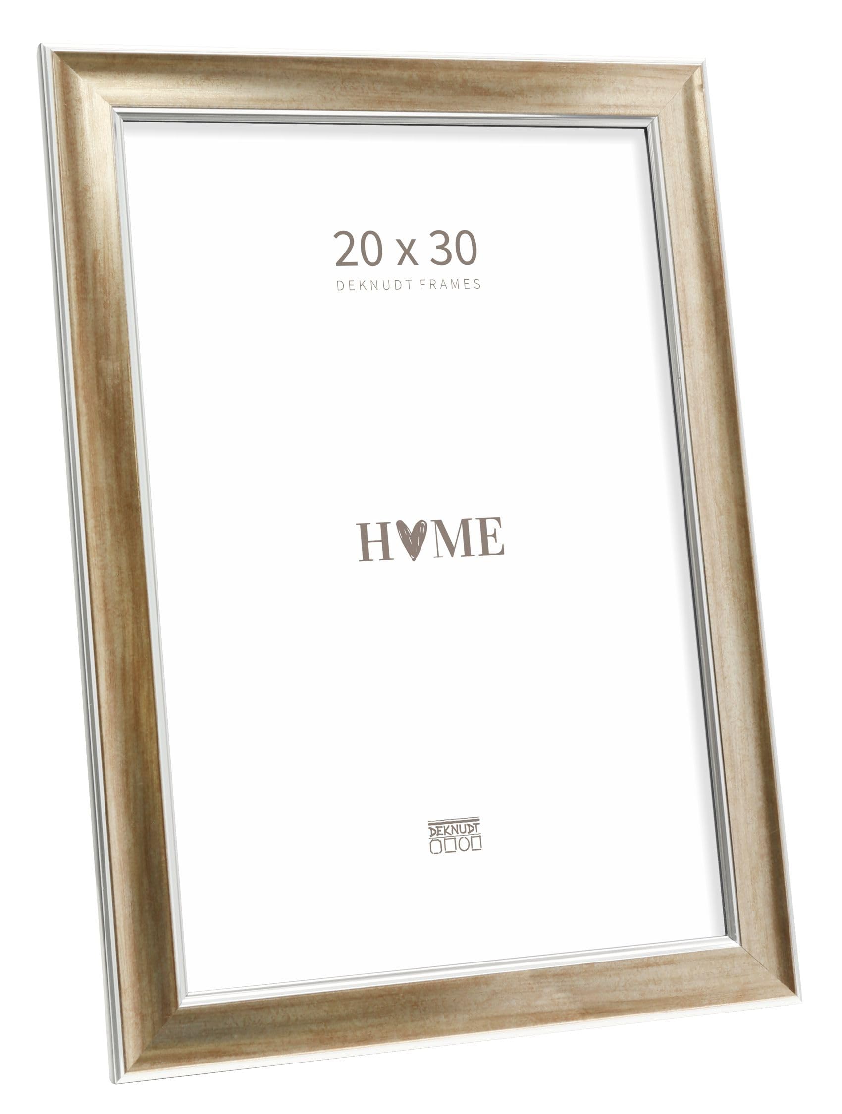 Cadre photo bronze 20x30 Deknudt S244D3 chic à poser