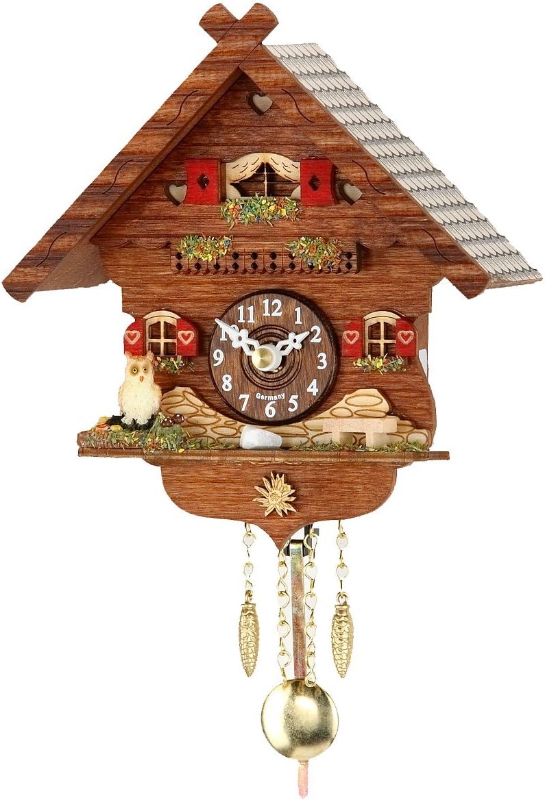 Kuckulino Black Forest Clock with quartz movement and cuckoo chime TU 2043 PQ