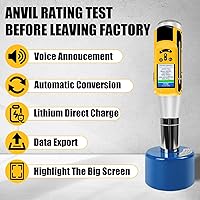 Vista 3 de Herramienta del medidor de prueba del resiliómetro del probador del martillo del rebote del concreto de Digitaces, probador de fuerza concreta OLED