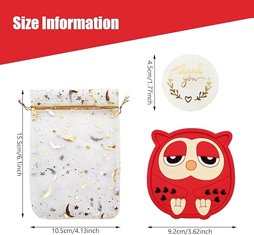 Miniatura 10 de 50 unidades de regalos de baby shower para invitados, 50 juegos de recuerdos de fiesta de baby shower, regalos de agradecimiento para baby shower,