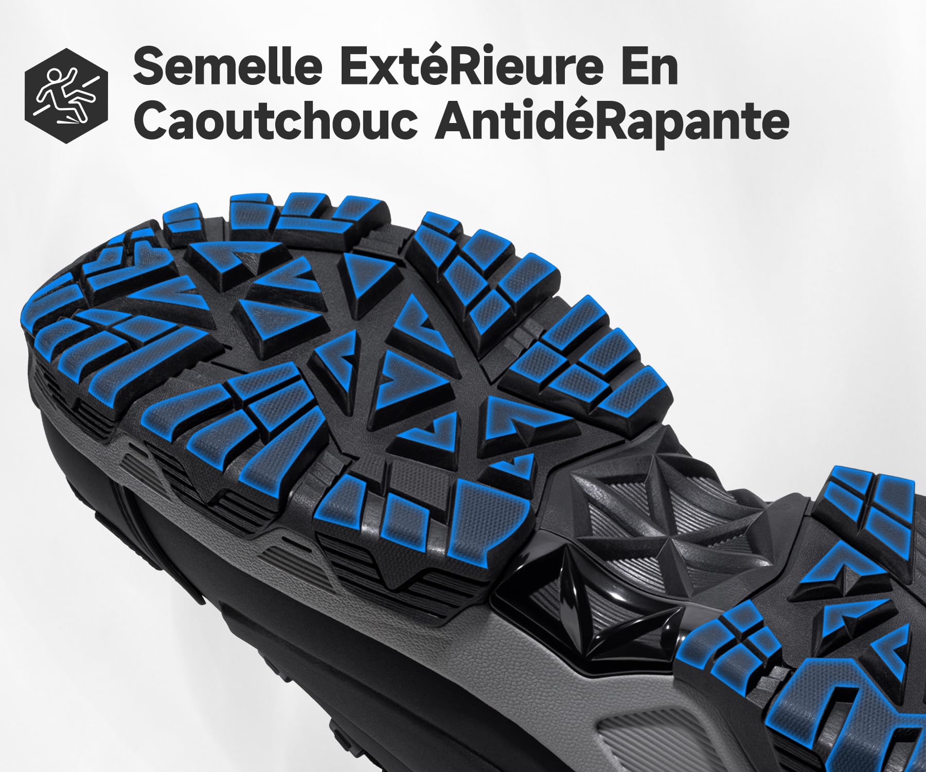 Chaussures de Randonnée Homme Imperméables Chaussure de Marche | Bottes de Randonnée Antidrapantes Soutien VoûTe Plantaire Renfort au Niveau de la Pointe Bottes Confortables pour Marche