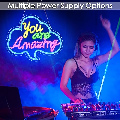 Miniatura 52 de Letrero de neón Sunset Seabird para decoración de pared, letrero de onda de neón con luz LED, letreros LED para pared de dormitorio, letreros de