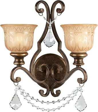Sutton 4 Ligth Crystal Candle Chandelier Color Accents: Amber