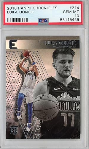 Graded 2018-19 Panini Chronicles Luka Doncic #214 Rookie RC Basketball Card PSA 10 Gem Mint