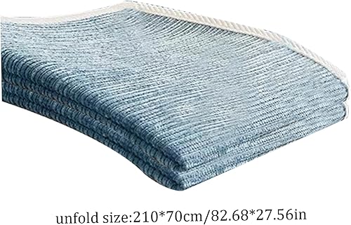 Miniatura 5 de Ckuakiwu Fundas de sofá de chenilla, 27.6 x 83.3 pulgadas, funda de sofá divertida y mullida, funda antideslizante a rayas, protector de colchón