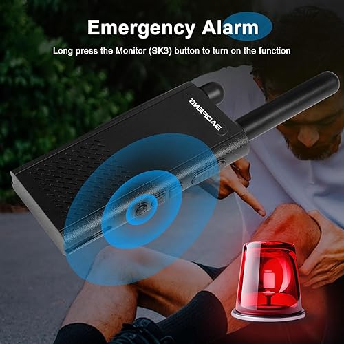 Miniatura 6 de Baofeng Walkie Talkies T26 de largo alcance, batería recargable de iones de litio de 16 canales FRS, radios bidireccionales con auriculares para