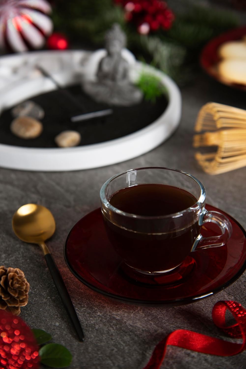 Excelsa 65358 Set of 6 Coffee Cups, Glass