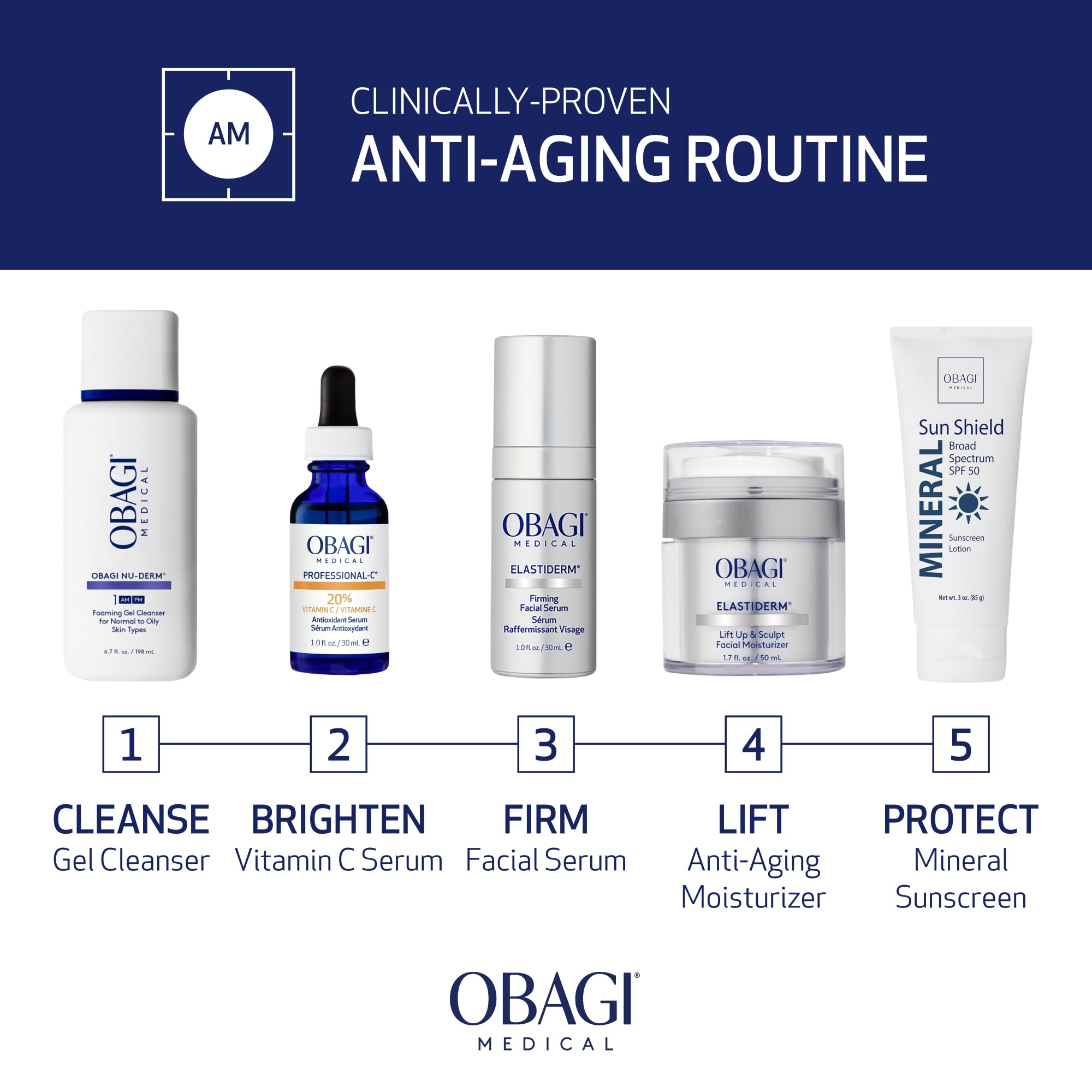 Obagi ELASTIderm Facial Serum – Firming Face Serum with Patented Bi-Mineral Contour Complex Clinically Proven to Target Signs Of Skin Aging