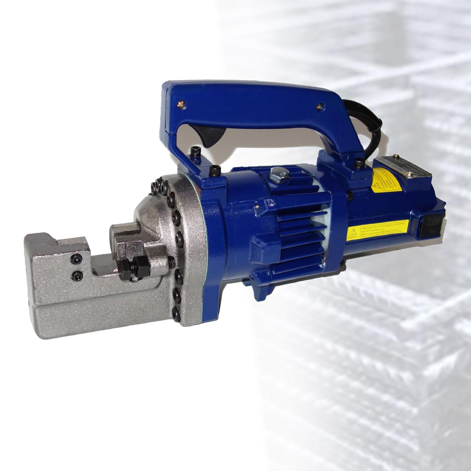 KJHYYPP Electric Hydraulic Rebar Cutter, 1250W Portable Cuts Rebar 4-20mm in 3-3.5s, with Case & Blades