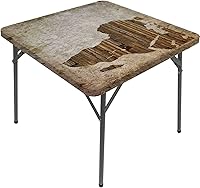 Vista 11 de Mantel redondo pastel, tablones de madera en colores arco iris, estilo rural, rústico, casa de campo temática, impresión de tonos de verano