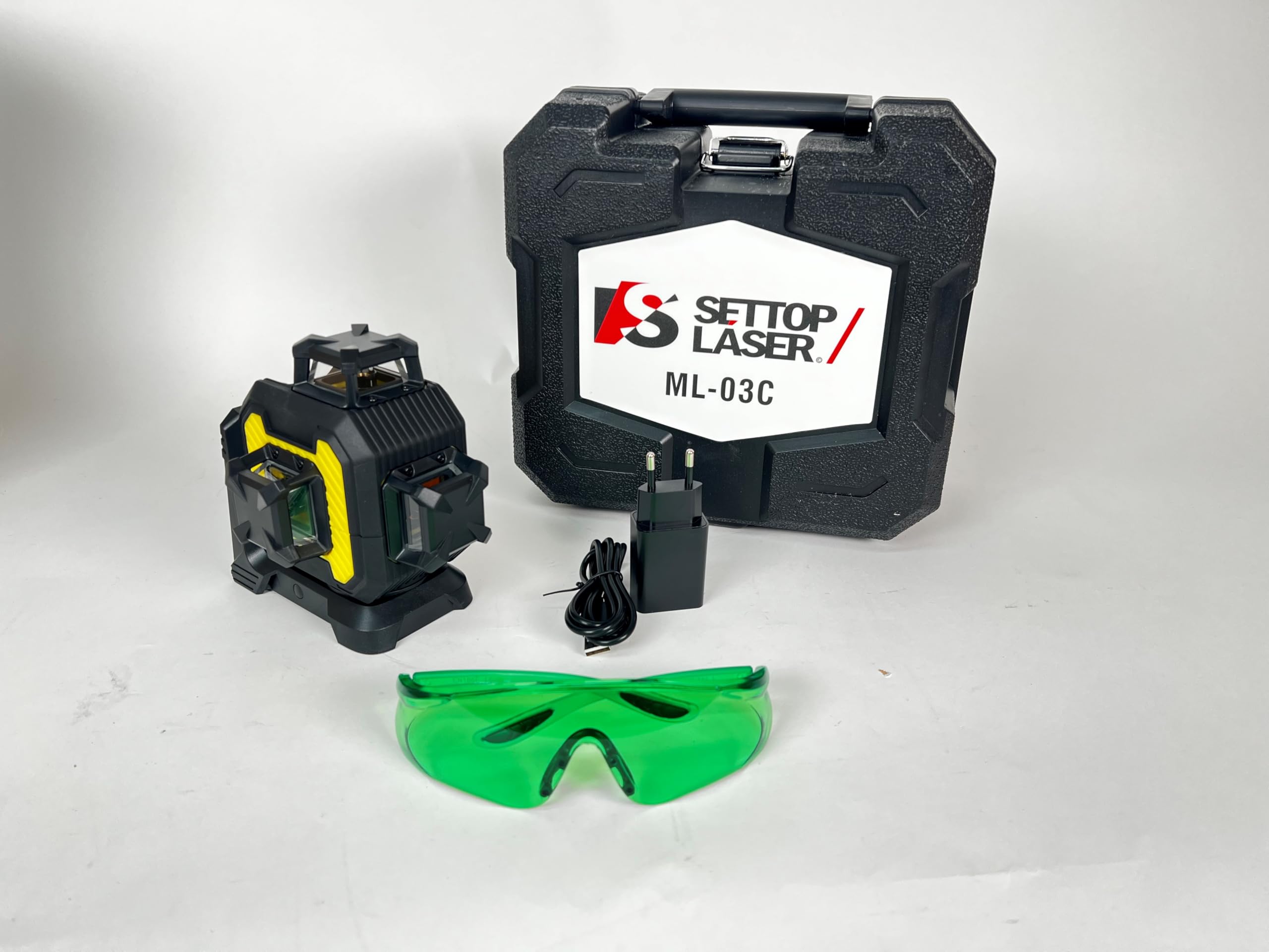 NIVEL LASER LINEAS SETTOP RAYO VERDE 360º ML-03C