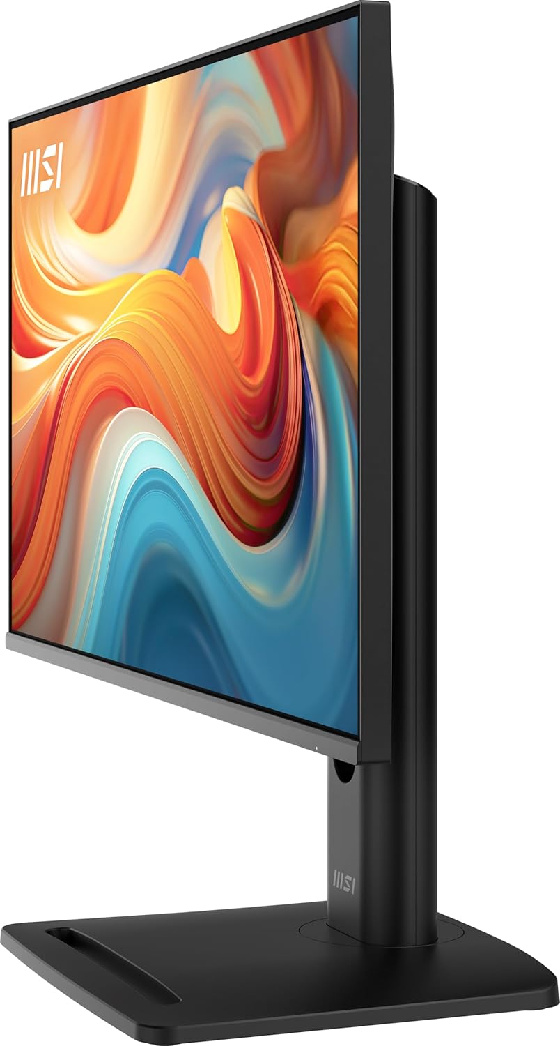 msi PRO MP245PG E14 24-inch IPS 1920 x 1080 (FHD) Computer Monitor, 144Hz, Adaptive-Synch, HDMI, Display Port, VGA Port, VESA Mountable, Tilt, Height Adjustable,Speaker, 1ms, Black