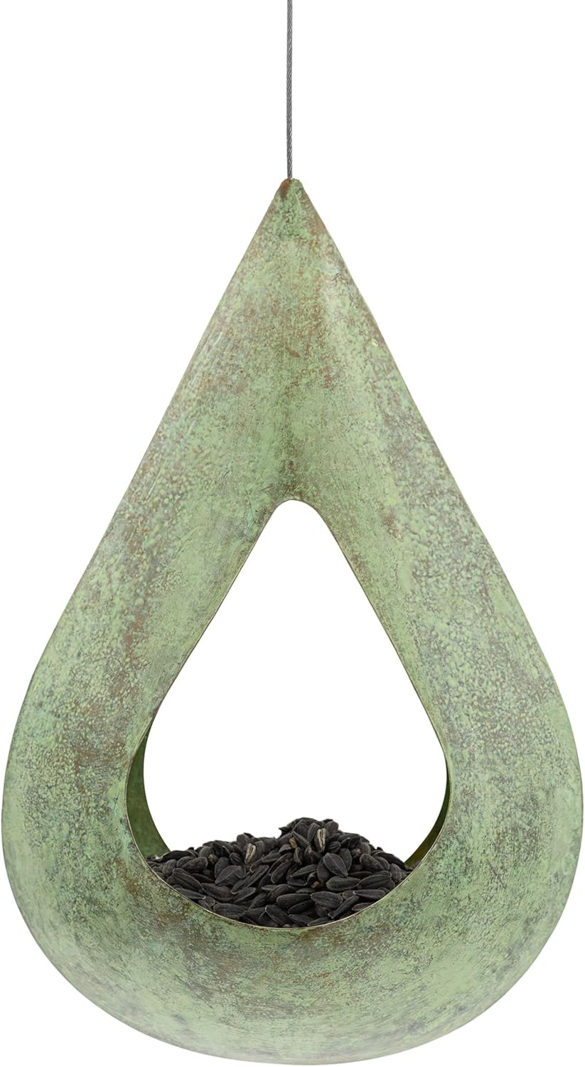 Good Directions Blue Verde Copper Raindrop Bird Feeder
