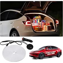 for Tesla Trunk LED Strip Model Y Juniper Accessories 2025-2026 Flexible Silicone Waterproof Interior Lighting Bar Tesla Trunk Ambient Lights Warm Yellow Light