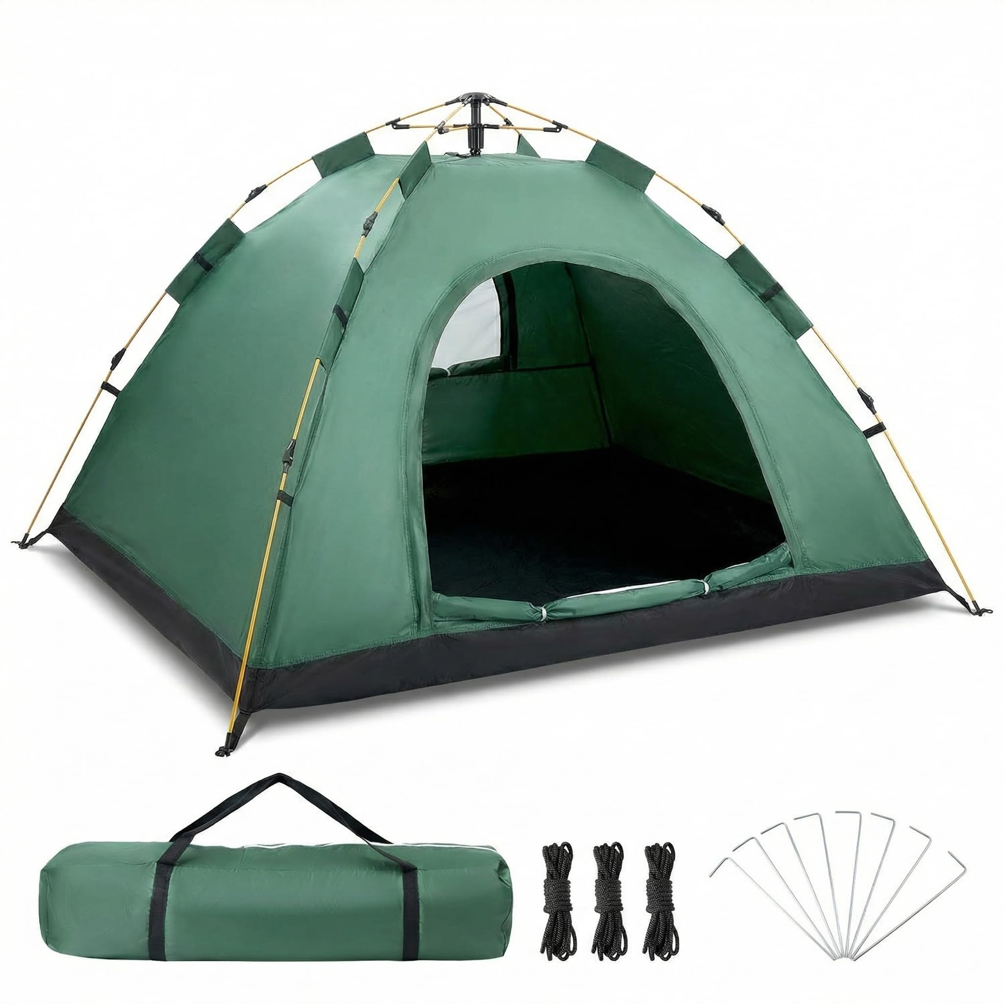 QWORK® Automatic Pop-Up 1-2 Person Tent, Sun Protection & Waterproof, Easy Setup for Fishing,Camping, Hiking & Beach