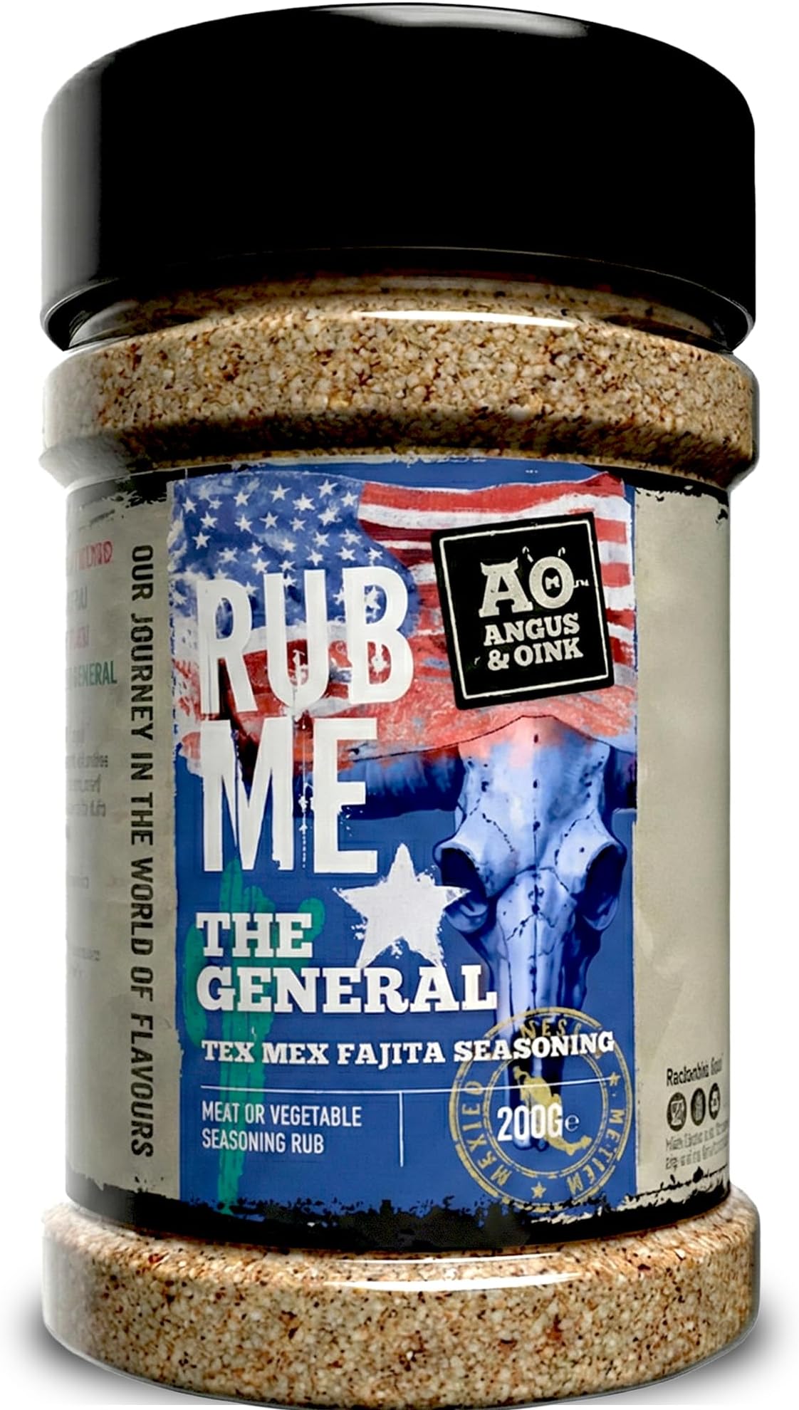 – The General Tex Mex BBQ Seasoning | Authentic Deep Southern Flavour | Perfect for Beef, Lamb, Chicken & Vegetables | Gluten-Free | 200g