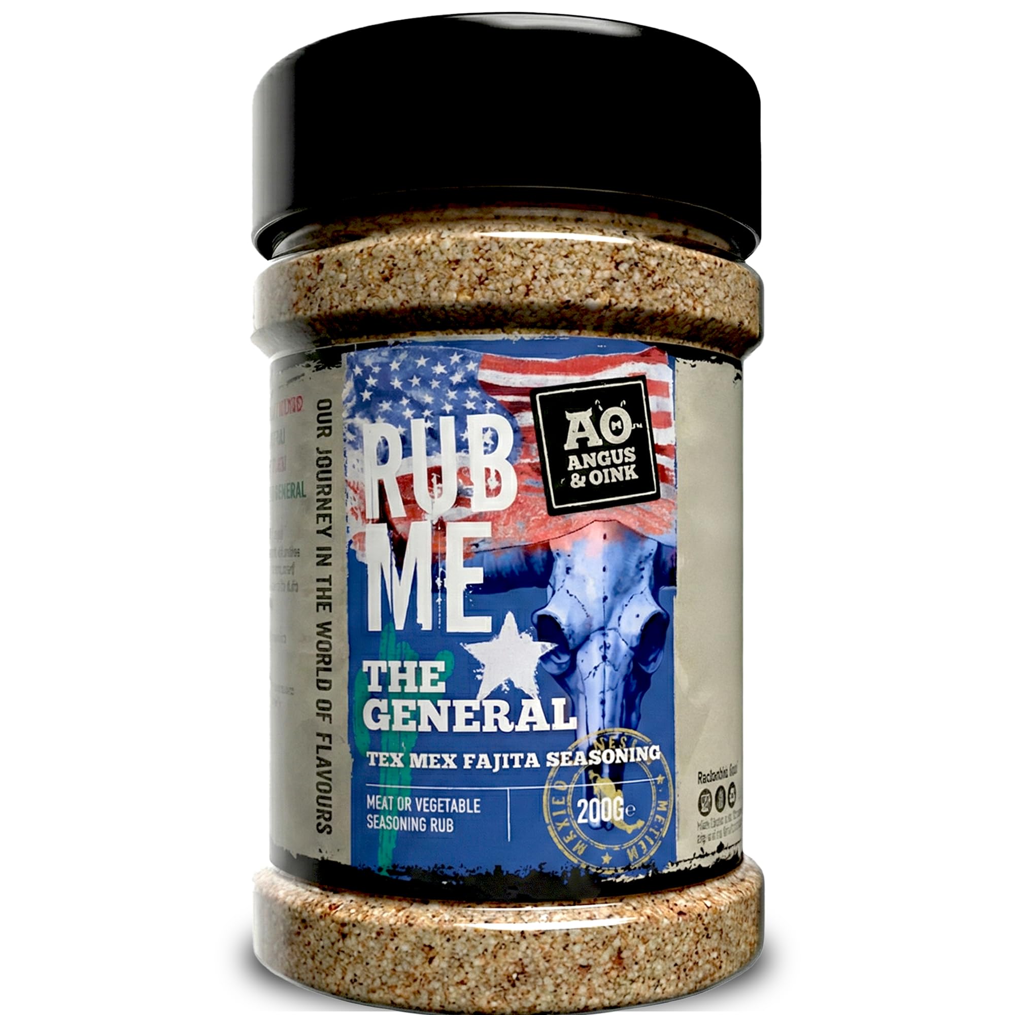 – The General Tex Mex BBQ Seasoning | Authentic Deep Southern Flavour | Perfect for Beef, Lamb, Chicken & Vegetables | Gluten-Free | 200g
