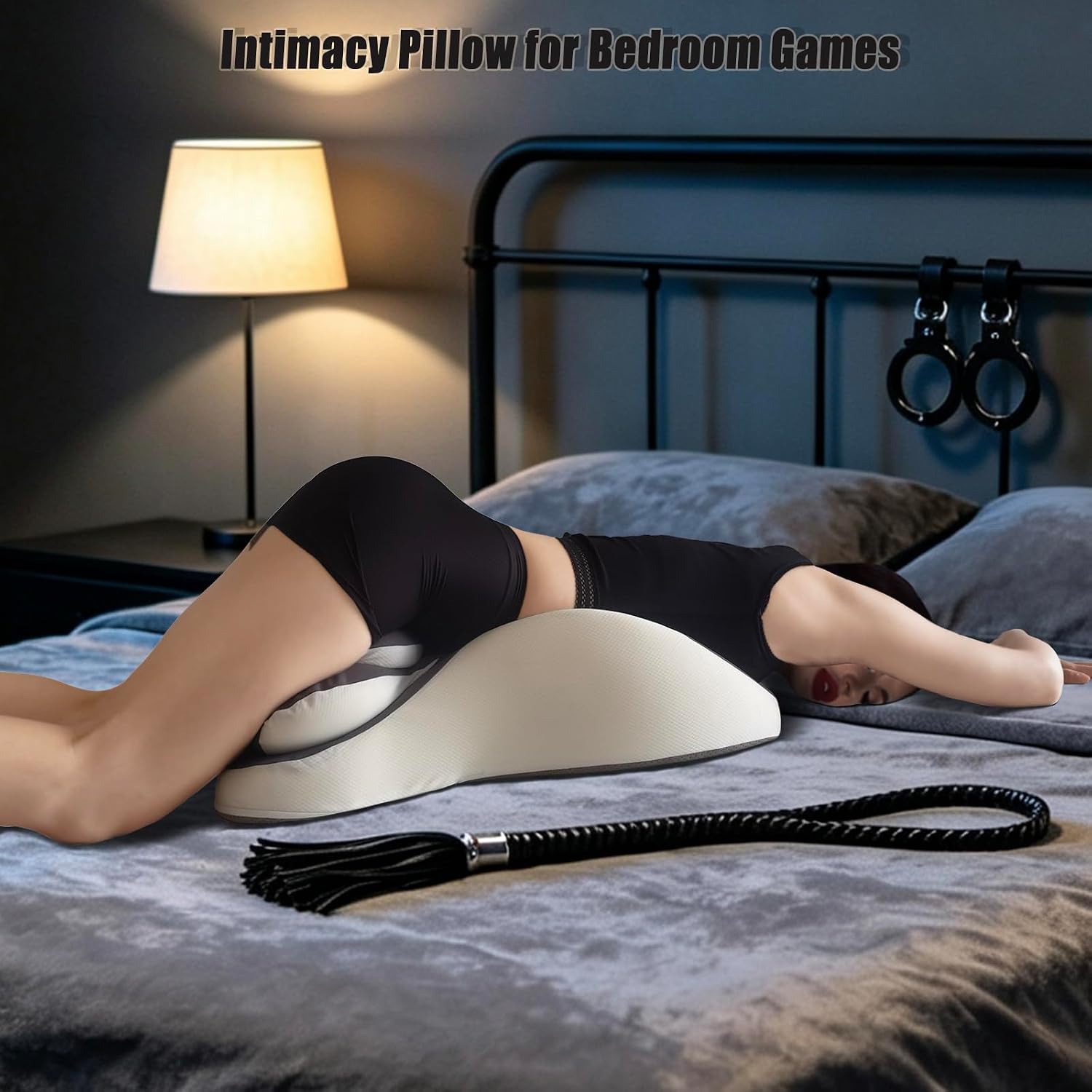 Intimacy Sex Wedge Pillow for Couples, Ergonomic Lumbar Back Support Pillow