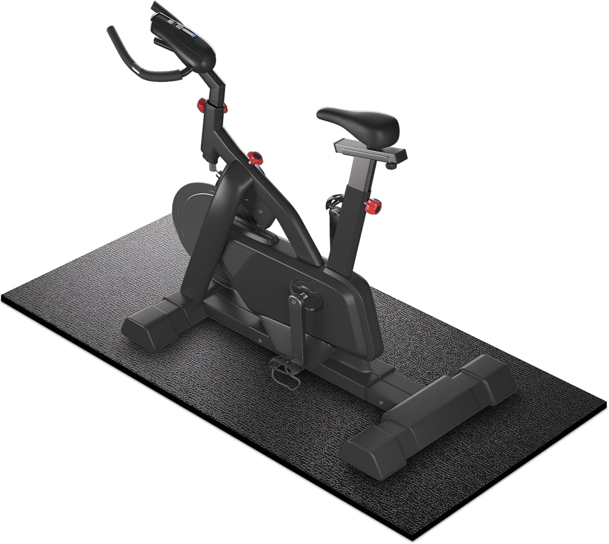 Tapete para cinta de correr para alfombra de piso de madera dura 7'x3'/6'x3'/6'x2.5'/4'x2' | Estera gruesa del gimnasio del equipo del ejercicio de 6m m, compatible con la bicicleta del pelotón, bicicleta de spinning interior, elíptica