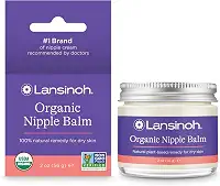 Creme de mamilo orgânico lansinoh para amamentação, 2 onças
