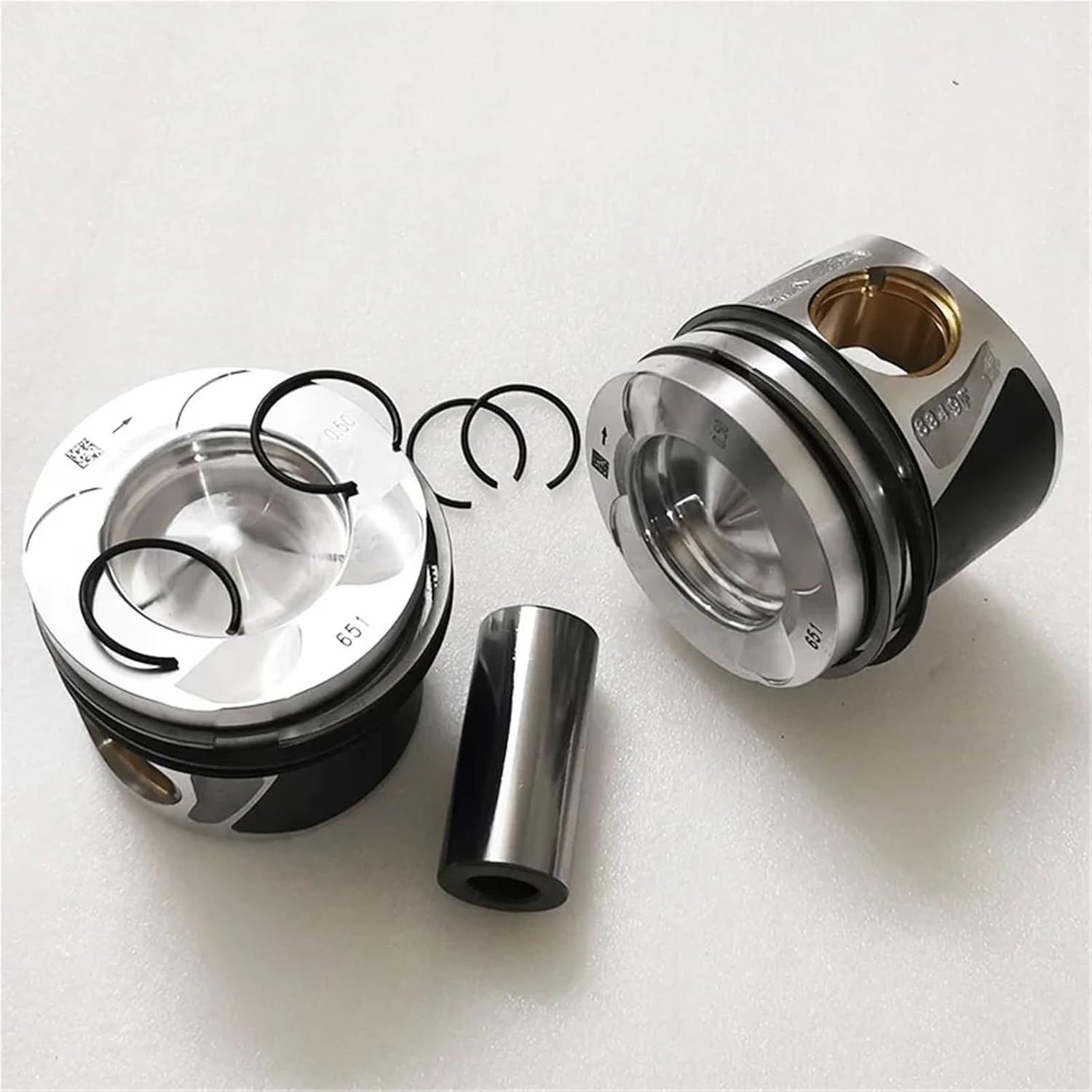 4 PCS 6510300417 6510301017 6510303317 Piston Compatible with Mercedes Benz W204 S204 S212 W212 C200 C250 Sprinter Vito 2.2 CDI OM651 +0.5MM