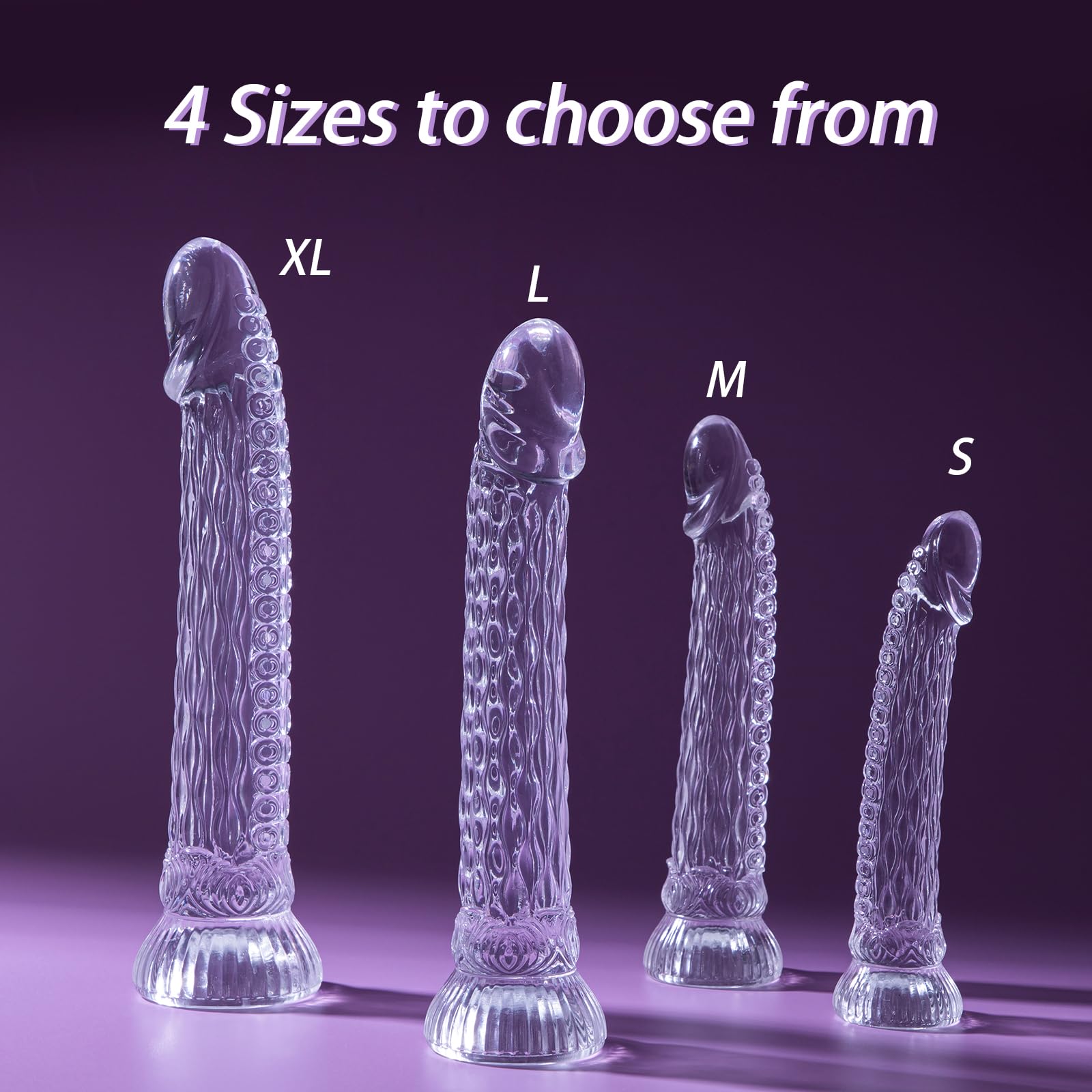 Anal Dildo Transparent Dildos,Neu Dildo 301mm mit Dildo Saugnapf,Analplug SM Sex Spielzeug Beide,Riesen Dildo xxl Diloschwanz für Frauen,Analdilos Herren Analkette Anal Toy (XL)