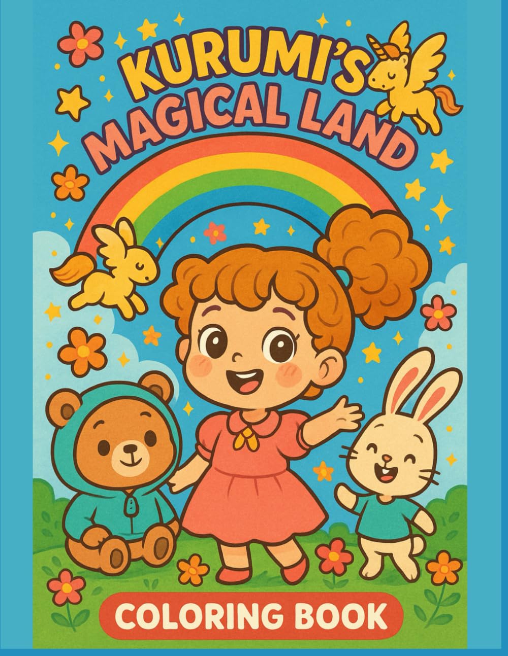 Coloring Book For Kids: Kurumi’s Magical Land