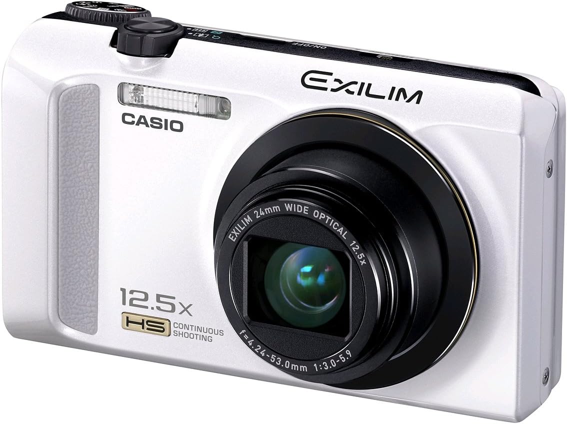 Exilim EX-ZR200 High Speed 16 MP, 12x Optical Zoom Compact Digital Camera (White)