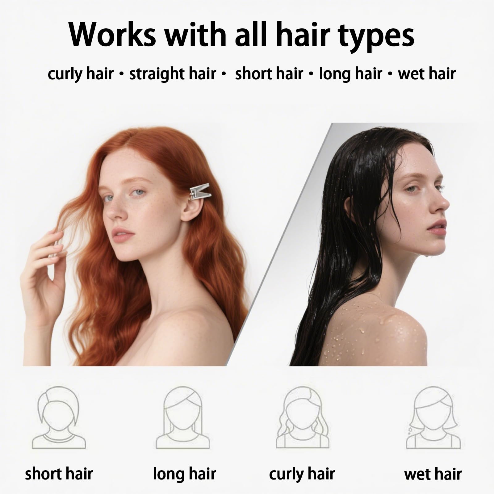 Detangling Hair Brush, 2 Pcs Detangle Brush with Flexible Soft Bristles for Women No-Tangle Hairbrush for Curly Straight - Image 4