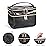 imerelez Travel Makeup Bag Makeup Organizer Bag Cosmetic Bag Makeup Bags for Women Cosmetics Cases Portable Waterproof Foldable Black