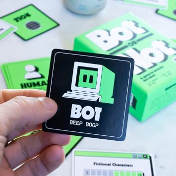 Rabble Bot or Not - A Game to Uncover The Robot | 2-8 Players, Party Games, Family, Teens, Adults, 2 Player Games, Board Games, Card Games