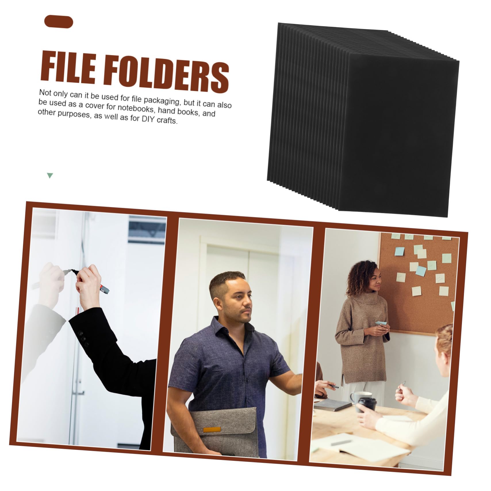 A4 Dokumentenbindungshüllen 100 Blatt aus Papier für Büro und Zuhause