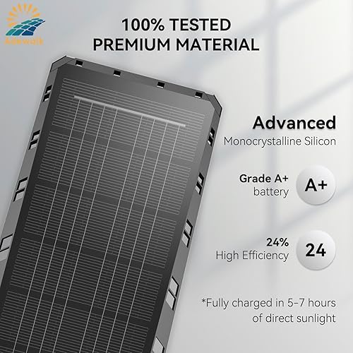 Miniatura 3 de Luces solares de 5000 W para exteriores, luces solares LED de 7000 K para exteriores con sensor de movimiento y control remoto, IP66 impermeable,