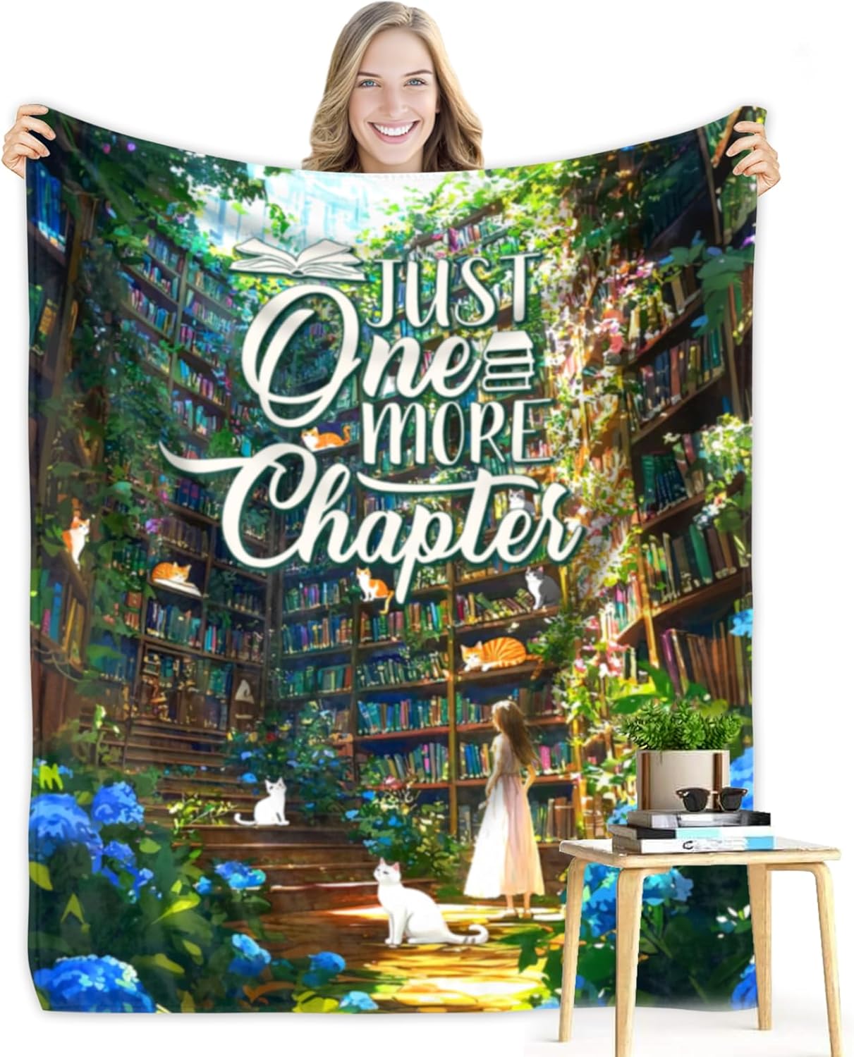 Christmas Highland Cow Throw Blanket, Soft Cozy Flannel Blanket with Buffalo Plaid, Farmhouse Holiday Decor, Warm Blanket for Couch, Bed, Sofa, Rustic for Women Girls Aults 50"X60"