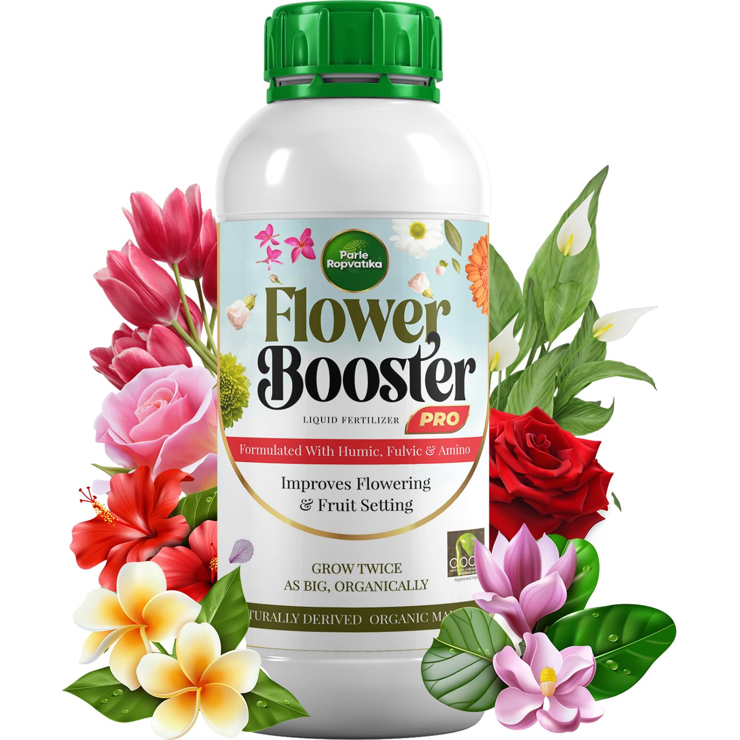 Parle Ropvatika Flower Booster (1 Liter) Flowering Stimulant - Plant Growth Booster | Liquid Rose Fertilizer For Flowering Plants (1 Liter) (B0D6VBF61T) Amazon Price History, Amazon Price Tracker