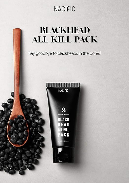 NACIFIC Black Head All Kill Pack 40 ml /1.35 fl oz - includes Blackhead All Kill Brush.